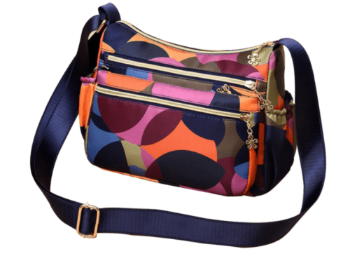 Multicolor material shoulder purse - Created Collection